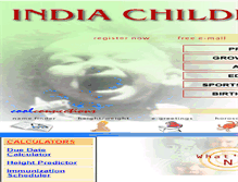 Tablet Screenshot of indiachildren.com